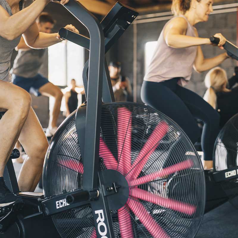 Group on hyrox training session